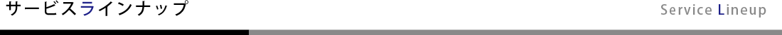 サービスラインナップ Service Lineup
